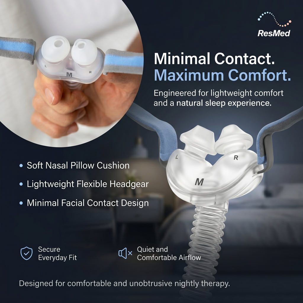 ResMed AirFit P10 Nasal Pillow CPAP Mask with Headgear
