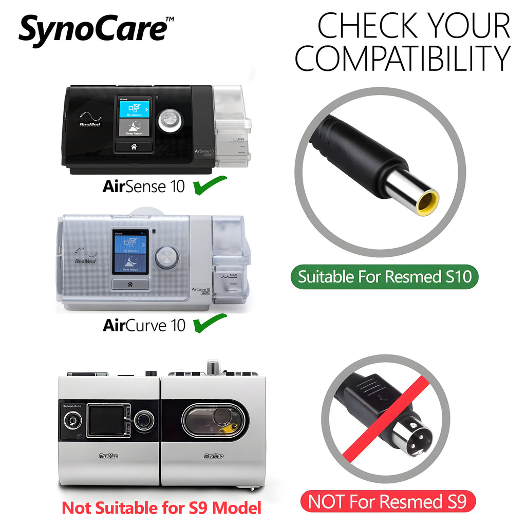SynoCare PowerSupply cord for Resmed S10