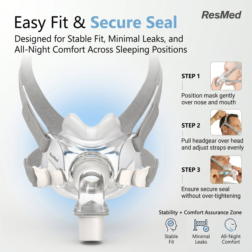 ResMed AirFit F30 Full Face CPAP Mask with Headgear