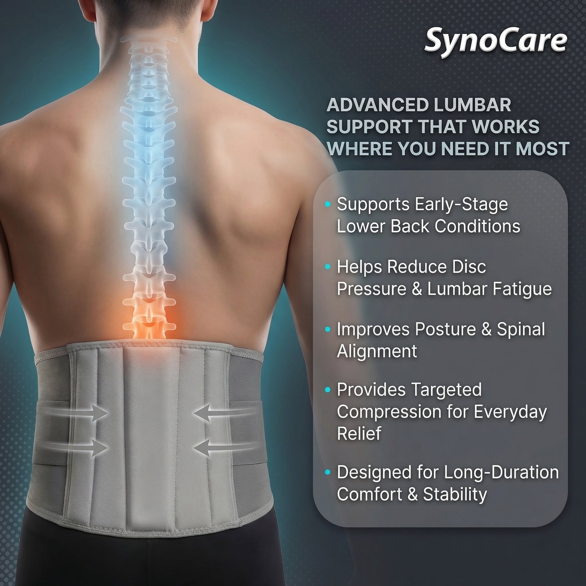 SynoCare Advanced Lumbar Support Belt