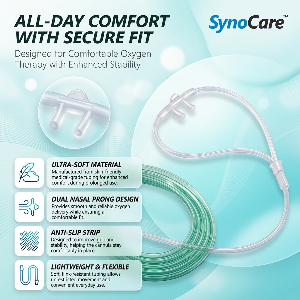 SynoCare Oxygen Nasal Cannula (Pack of 2)