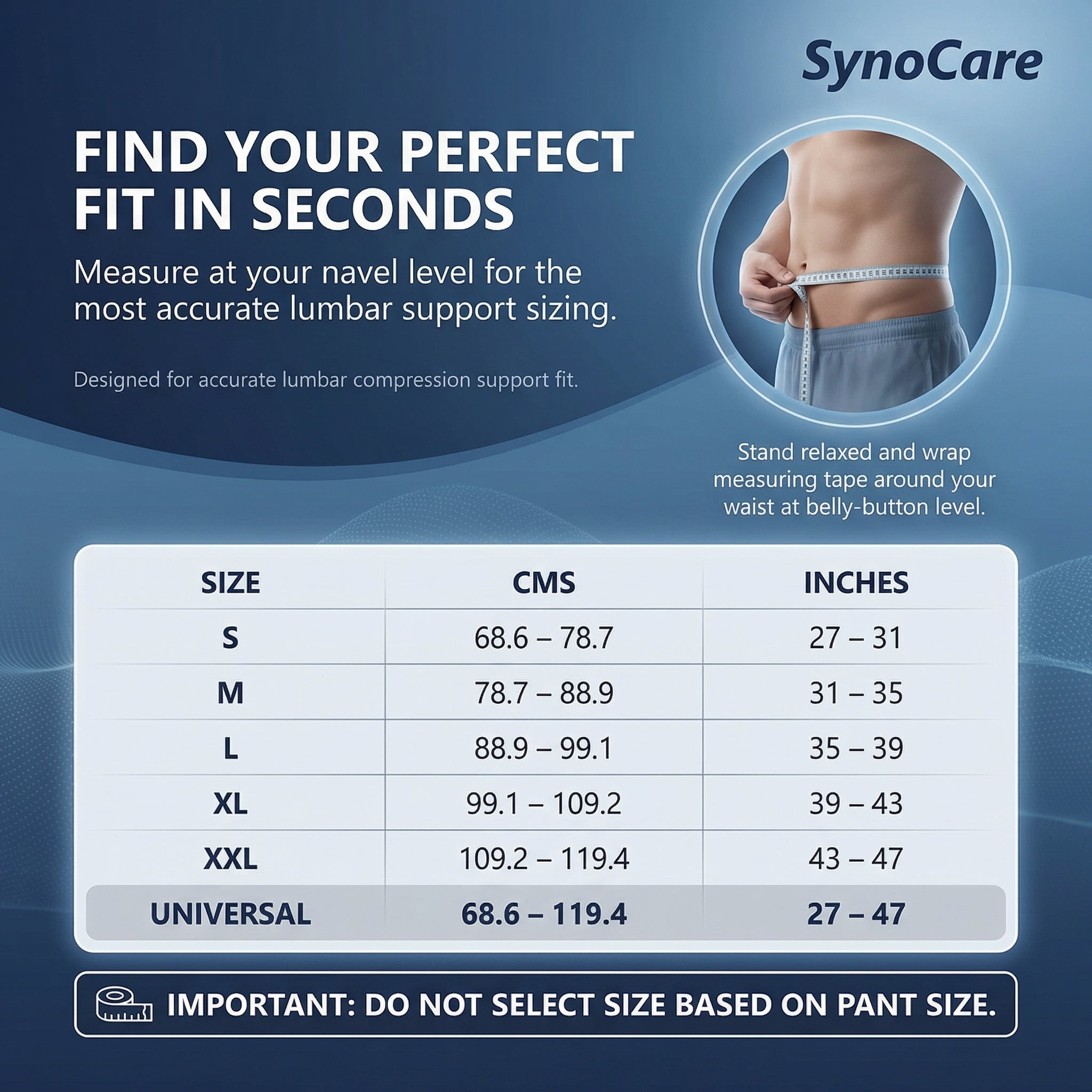 SynoCare Advanced Lumbar Support Belt