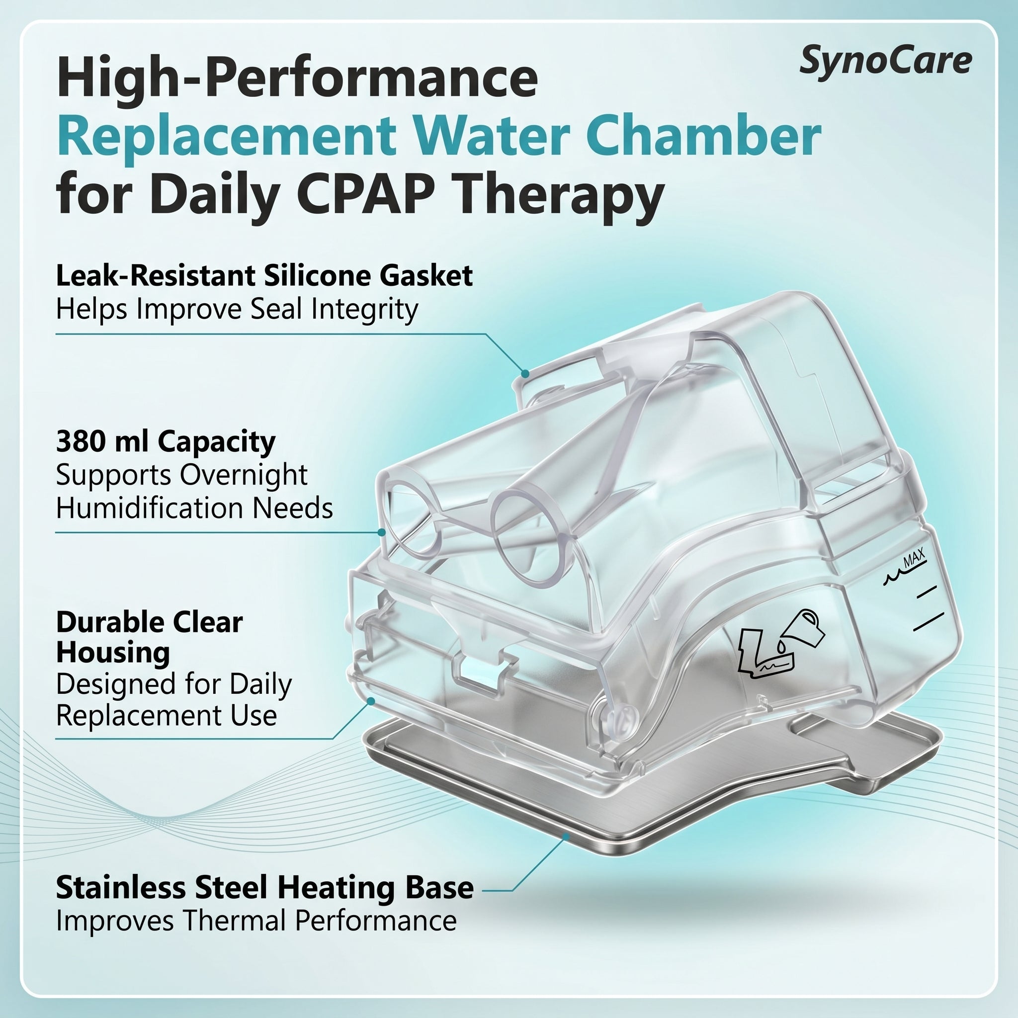 SynoCare S10 CPAP Humidifier Water Chamber