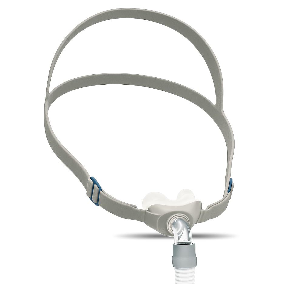 CPAP Nasal Pillow Mask, Silicone Cushion Fit Pack with Headgear