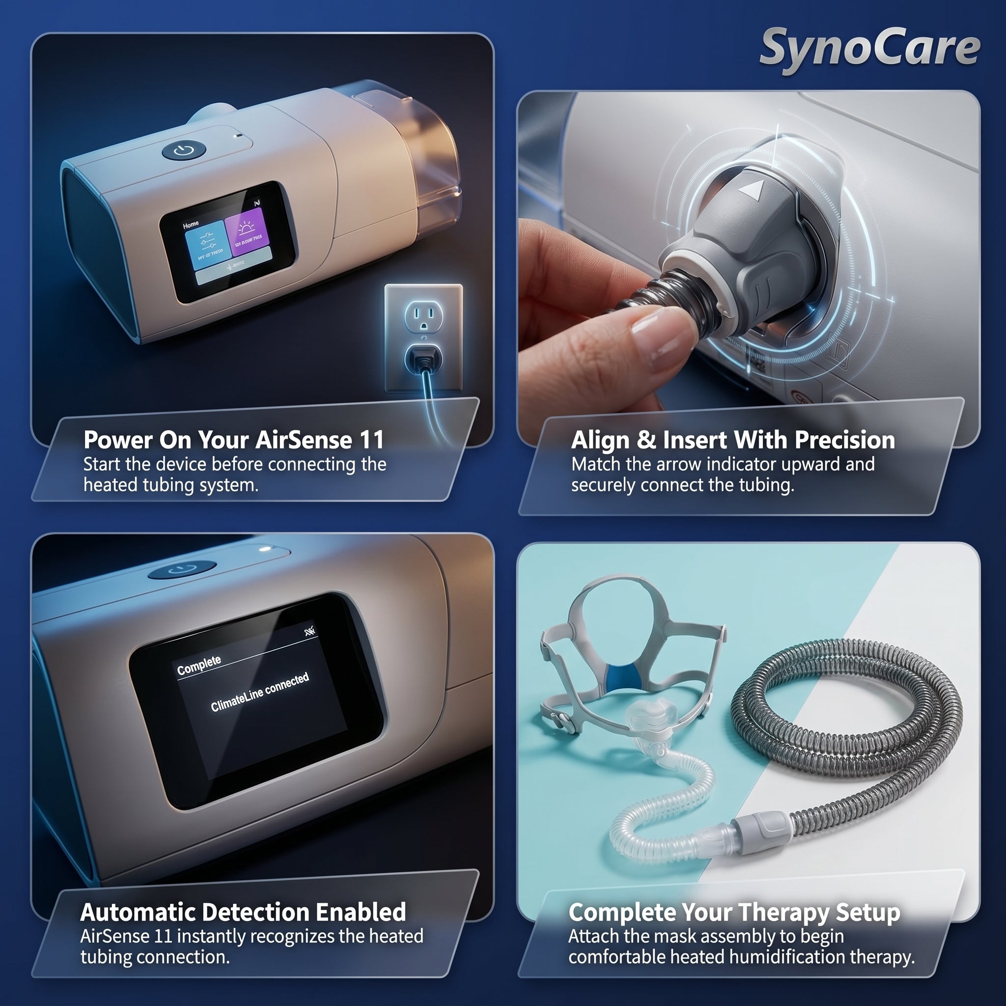 SynoCare heated tubing for S11
