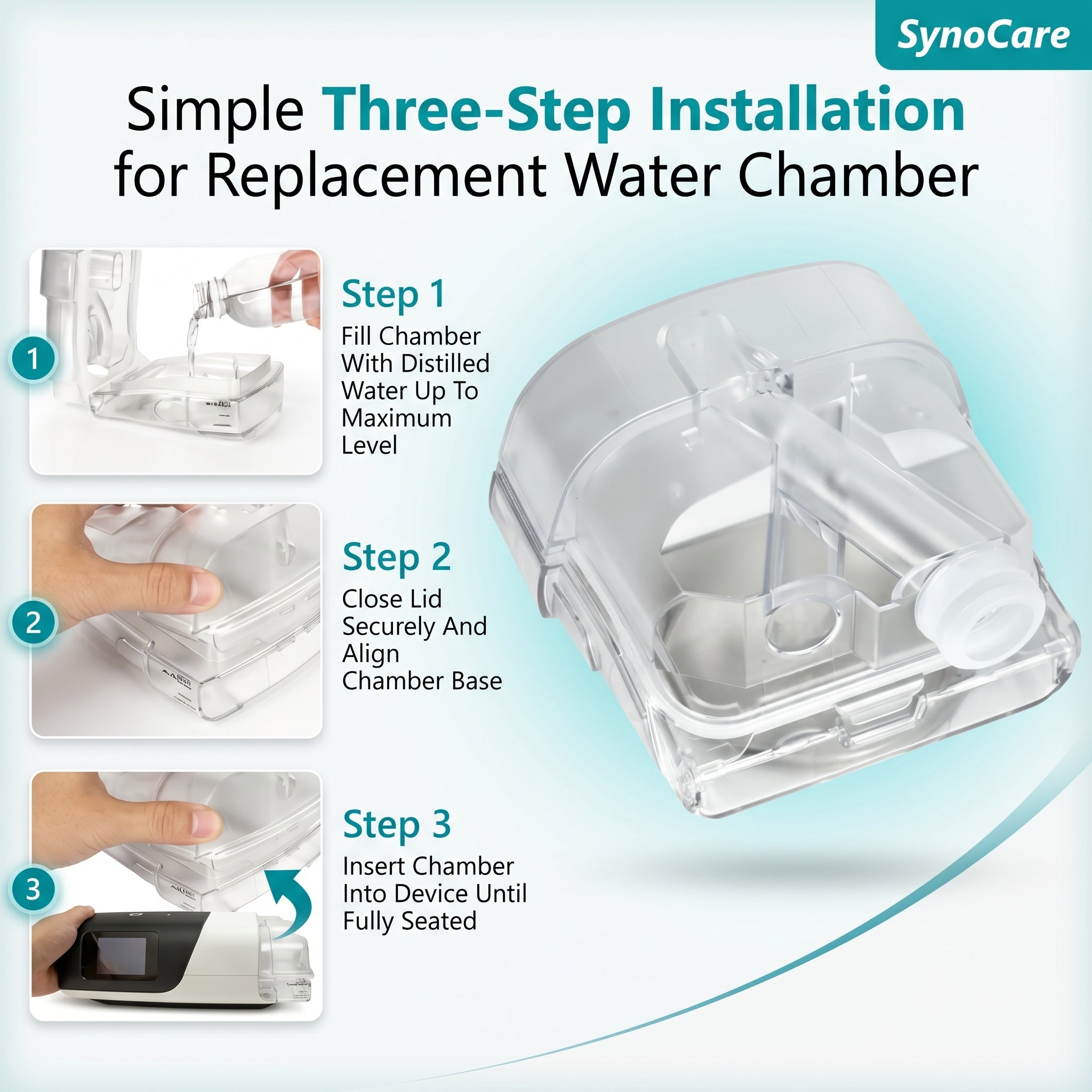 SynoCare Compatible Resmed AirSense 11 CPAP Water Chamber