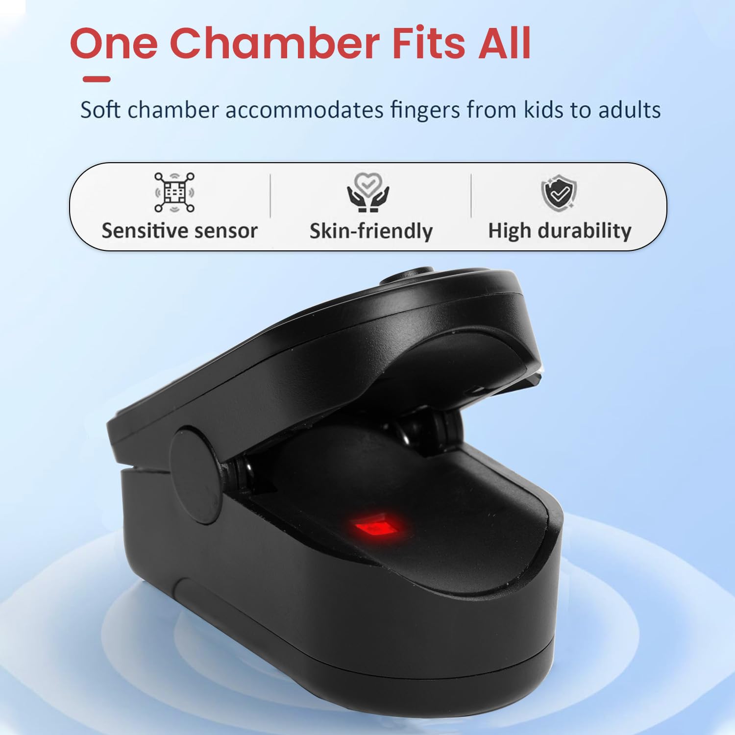 Fingertip Pulse Oximeter, Blood Oxygen Saturation