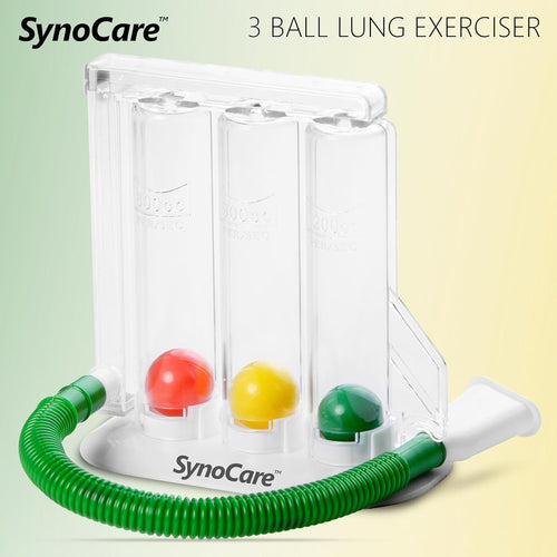3 Ball Spirometer, Lung Exerciser, Respiratory Exerciser, Breathing Exercise
