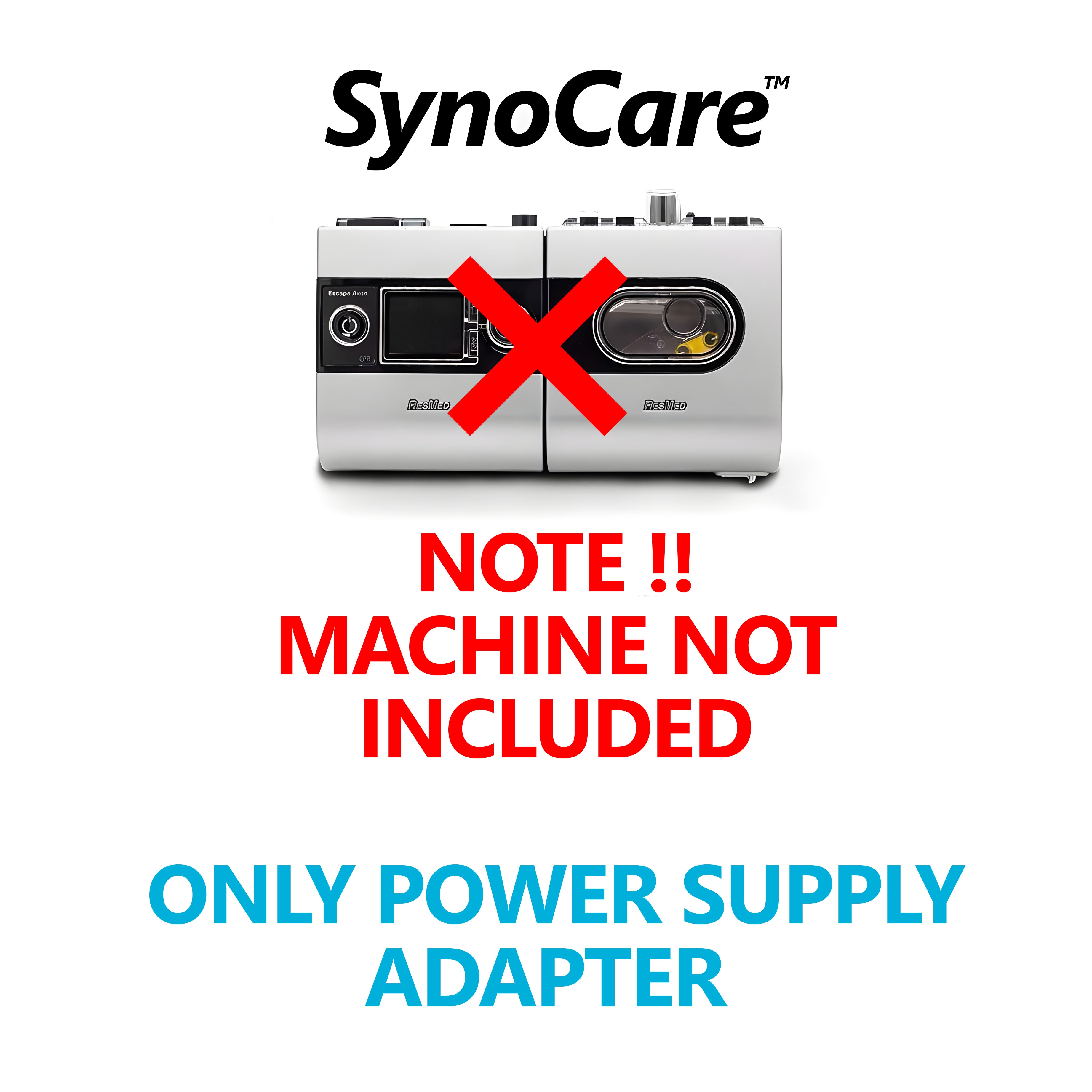 SynoCare PowerSupply cord for Resmed S9