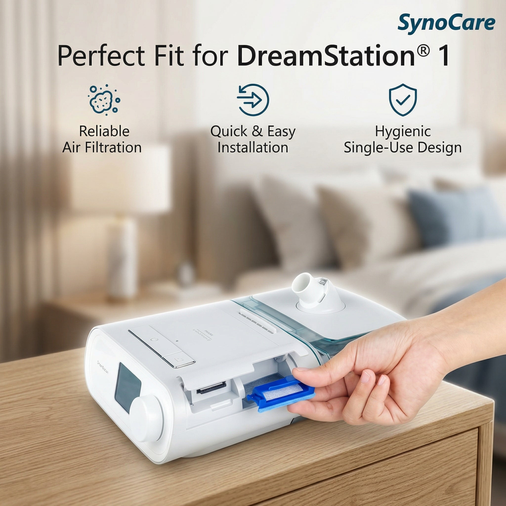 SynoCare Compatible for Dreamstation Ultrafine disposable (Pack of 8)