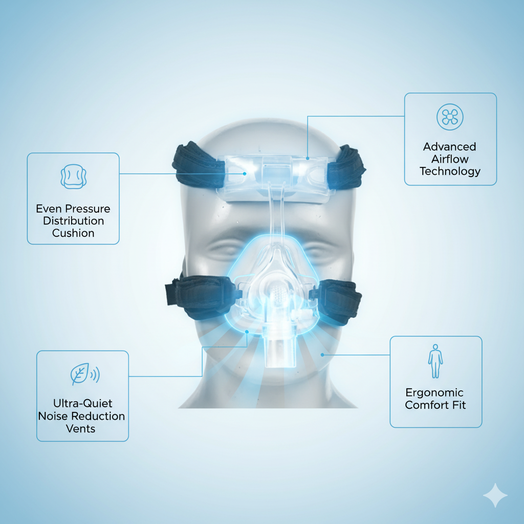 Synocare Nasal Mask for CPAP Machine